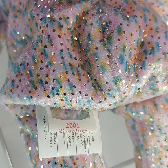 Vintage TY 2001 Signature Beanie Baby Bear with Case - Picture 5 of 7